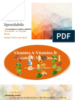 Toxicitatea Vitaminelor Liposolubile