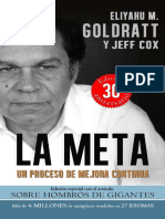 La Meta Un Proceso de Mejora Continua by Eliyahu M. Goldratt