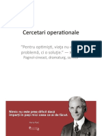 Cercetari Operationale - CURS - 1 - 2016-2017