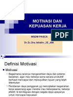 Motivasi Dan Kepuasan Kerja MSDM