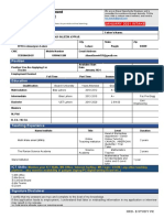 Application For Employment (E Teacher / Lecturer) at E Study: Personal Information