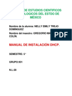 MANUAL DE INSTALACIÓN DHCP
