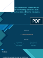 Sinulasulfoxide and Sinulasulfone, Sulfur-Containing Alkaloids From The