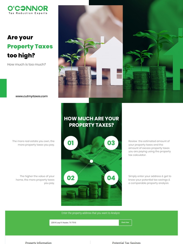 Are Your Property Taxes Too High PDF Property Tax Market Value