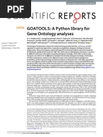 GOATOOLS: A Python Library For Gene Ontology Analyses