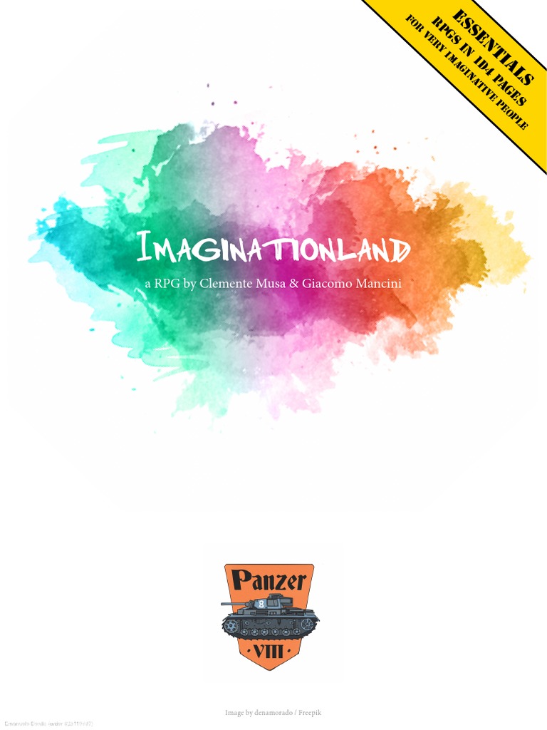 Imaginationland: A RPG by Clemente Musa & Giacomo Mancini, PDF