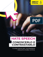 HATE SPEECH CONOSCERLO E CONTRASTARLO - Web Version PDF