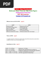 Reference Short Notes For Mid Term Papers: CS614 - Date Warehousing