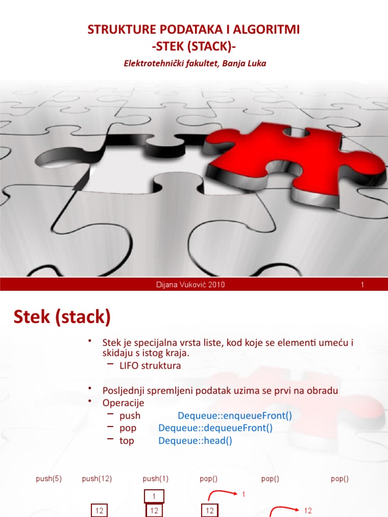 Stack Data Structures and Algorithms | PDF