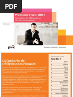 Download Calendario de Obligaciones Fiscales 2011  PwC Venezuela by PwC Venezuela SN49042811 doc pdf