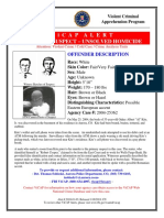 V I C A P A L E R T Unknown Suspect - Unsolved Homicide: Offender Description