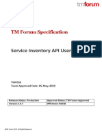 Service Inventory API User Guide: TM Forum Specification