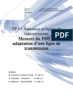 TP 01 Antennes Et Lignes de Transmissions