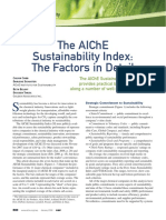 The Aiche Sustainability Index: The Factors in Detail