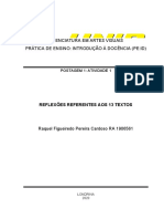 POSTAGEM - 1 - PEID Introdução A Docência Análise Dos Textos UNIP