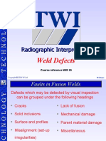 Radiographic Interpretation Weld Defects WIS 20