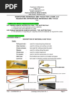 Identifying Materials and Tools For A Task and Requesting Appropriate Materials and Tools