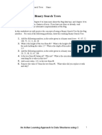 Worksheet 28: Binary Search Trees