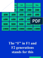 Cell Probability Mendel Misc.: DNA/mutations