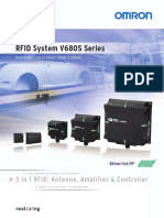 RFID System V680S Series: 3 in 1 RFID: Antenna, Amplifier & Controller