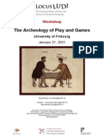 Workshop on the Archeology of Play and Games