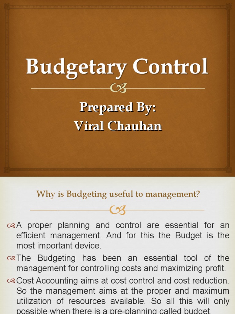 Understanding Budgeting and Control | PDF | Cost Accounting | Budget