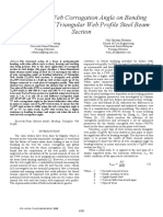 The Effect of Web Corrugation Angle On Bending Performance of Triangular Web Profile Steel Beam Section