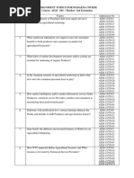 S.No Topics Admission No 1.: Assignment Topics For Pgdaem Course Course: AEM - 201: Market - Led Extension