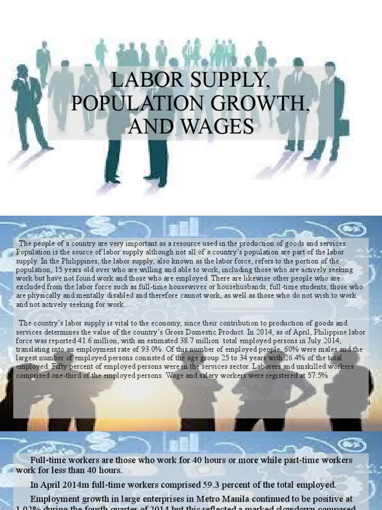 Labor Supply and Wage Trends in the Philippines | PDF | Workforce ...
