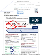 Ejercicio de Zero and First Conditional Worksheet Nota de 9