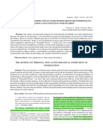 AS REDES PESSOAIS SIGNIFICATIVAS COMO INSTRUMENTO DE INTERVENÇÃO