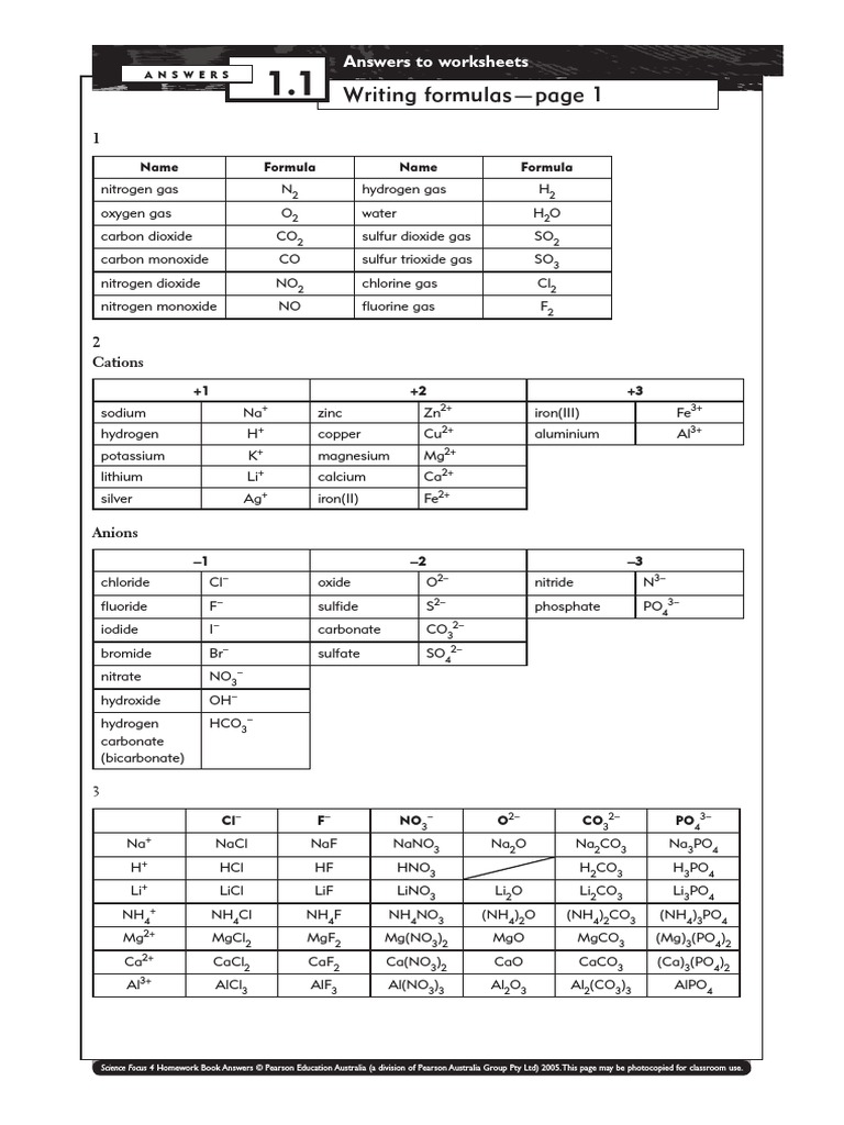 Science Focus 4 Homework Book Pdf Chemical Reactions Rust