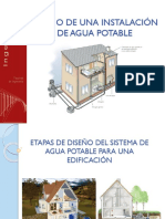 Disea o de Una Instalacia N de Agua Potable Memorias PDF