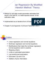 V. Nonlinear Regression by Modified Gauss-Newton Method: Theory