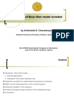 Parameters of Bouc-Wen Model Revisited: by Aristotelis E. Charalampakis