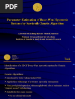 Parameter Estimation of Bouc-Wen Hysteretic Systems by Sawtooth Genetic Algorithm