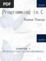 Programming in C: Reema Thareja