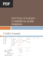 Bottom Up Parser - : Canonical (CLR) Parsing