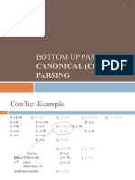 Bottom Up Parser - : Canonical (CLR) Parsing