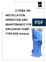 Kirloskar Pump Installation