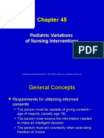 Pediatric Variations of Nursing Interventions
