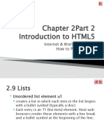Chapter 2part 2 Introduction To HTML5: Internet & World Wide Web How To Program, 5/e