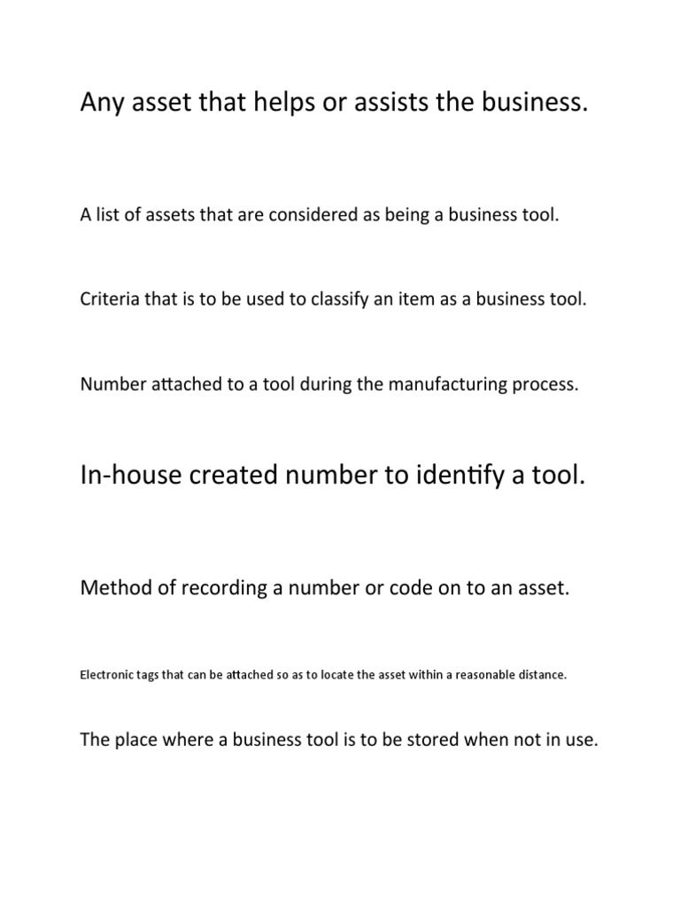Essential Business Tool Management Guide | PDF