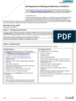 Statement of Employment Expenses For Working at Home Due To COVID-19