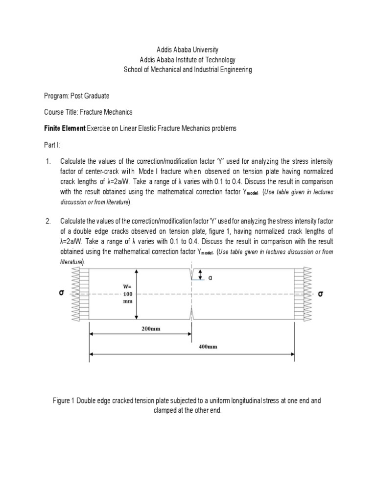 Fracture Mechanics Finite Element Analysis | PDF | Fracture Mechanics ...