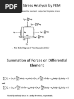 Plane Stress Analysis by FEM