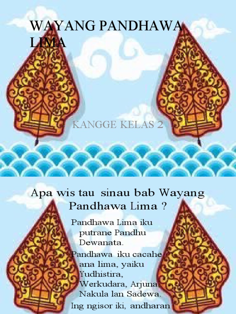 Wayang Pandhawa Lima Kelas 2 Java Puppetry