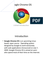 Google Chrome OS: A Brief Introduction