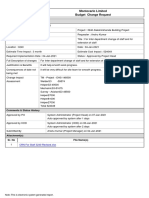 Montecarlo Limited Budget Change Request: General Details