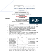 Institute of Aeronautical Engineering: Hall Ticket No Question Paper Code: ACEB14